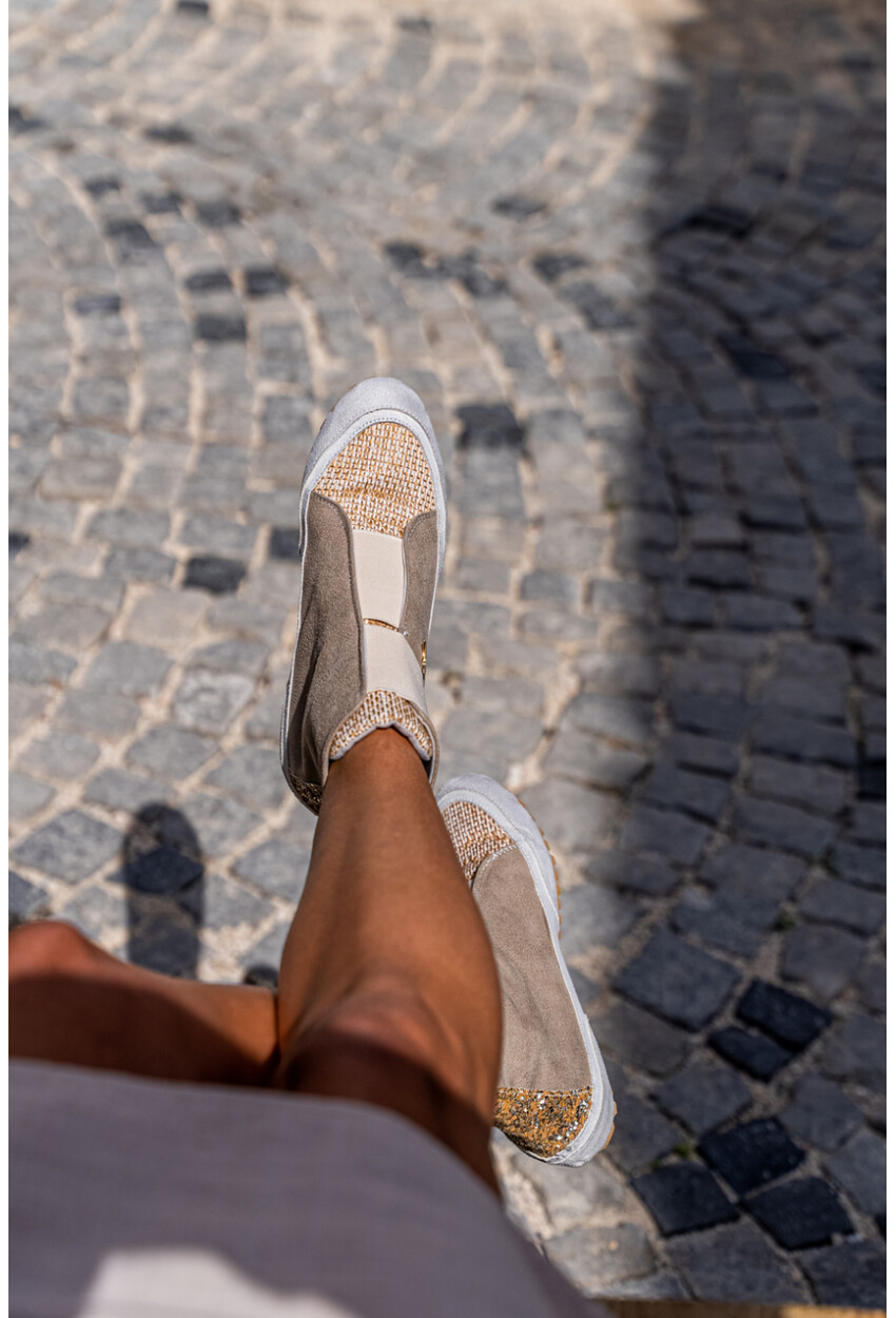 Guki35 Kadın Bej Günlük Rahat Vegan Pure High Top Sneaker Gk-Puppis016