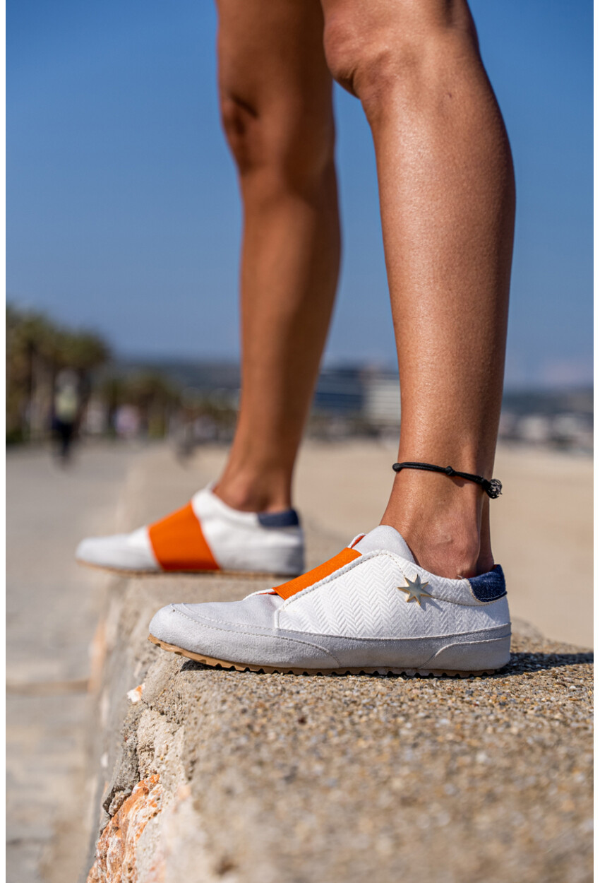 Guki35 Kadın Beyaz Günlük Rahat Vegan Beauty Sneaker Gk-Spica028