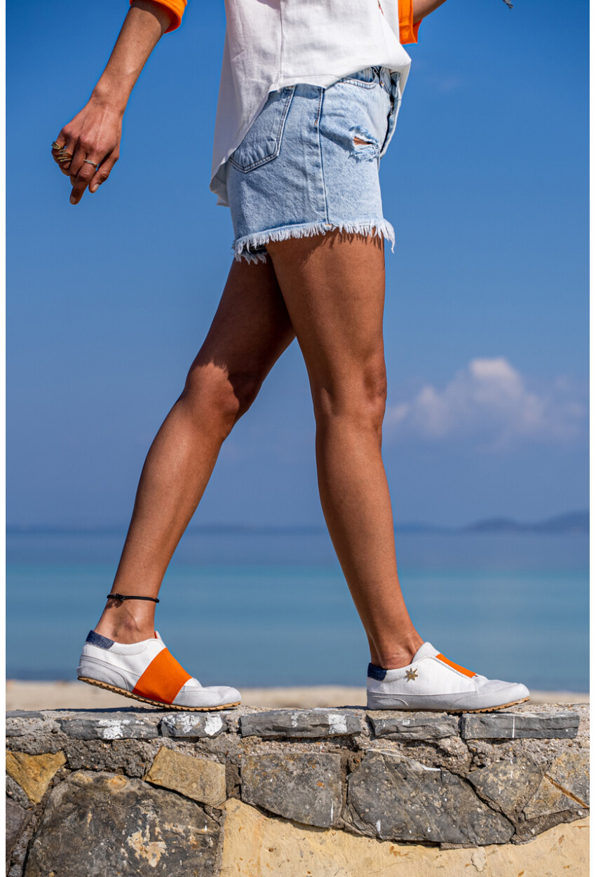 Guki35 Kadın Beyaz Günlük Rahat Vegan Beauty Sneaker Gk-Spica028