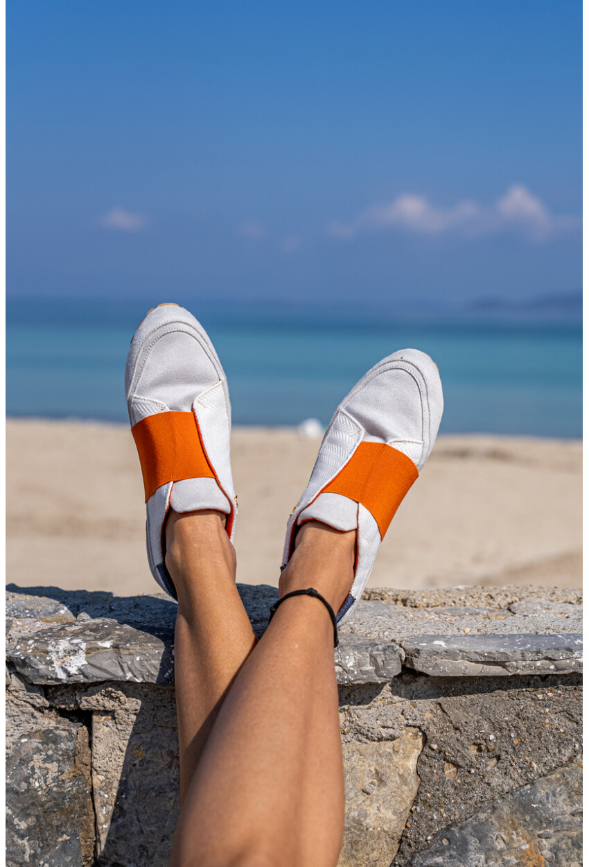 Guki35 Kadın Beyaz Günlük Rahat Vegan Beauty Sneaker Gk-Spica028