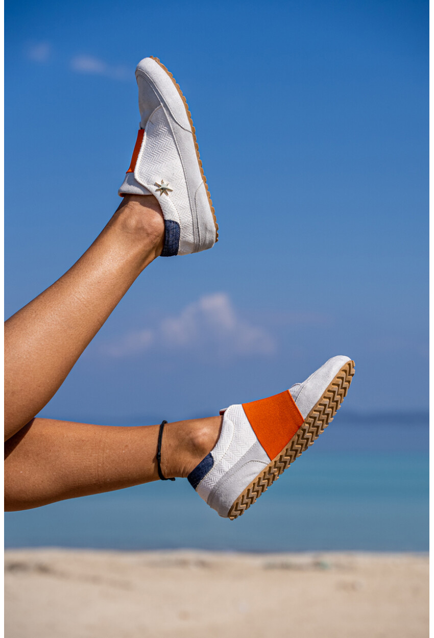 Guki35 Kadın Beyaz Günlük Rahat Vegan Beauty Sneaker Gk-Spica028
