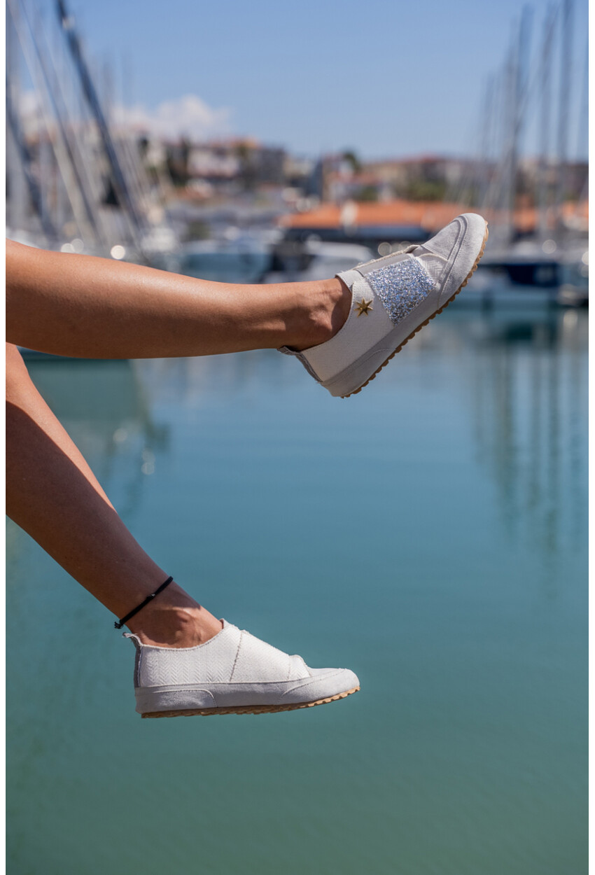 Guki35 Kadın Beyaz Günlük Rahat Vegan Good View Sneaker Gk-Orionis011