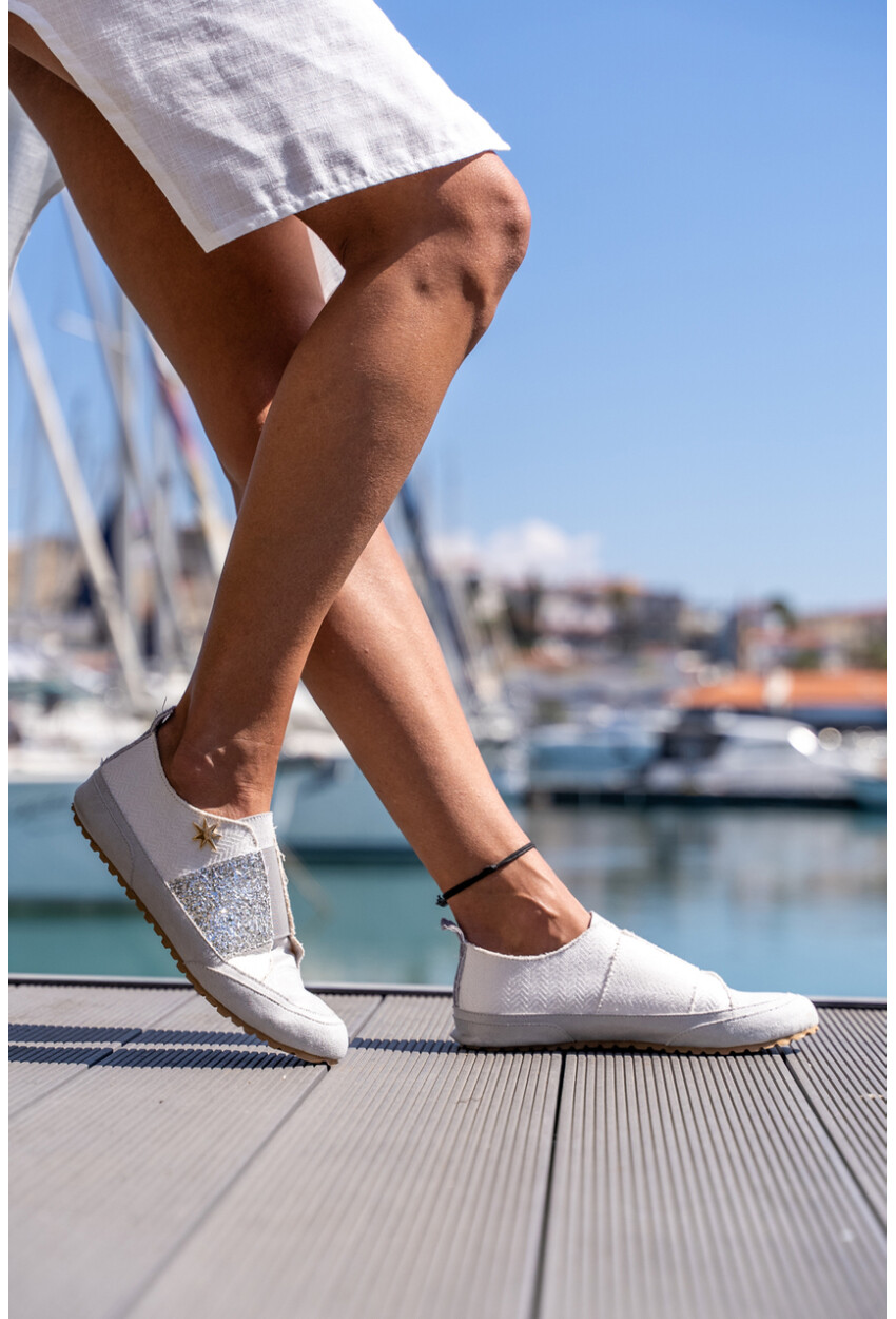 Guki35 Kadın Beyaz Günlük Rahat Vegan Good View Sneaker Gk-Orionis011