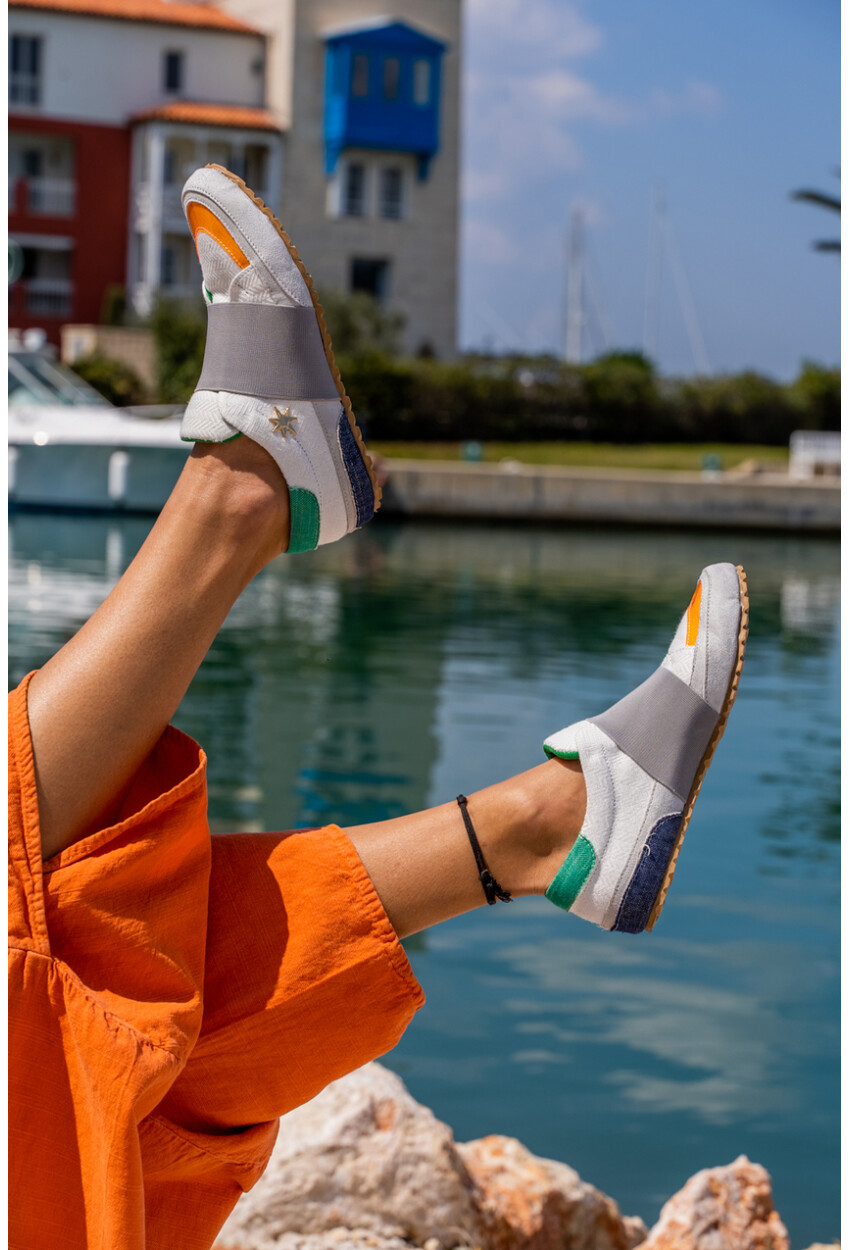 Guki35 Kadın Beyaz Günlük Rahat Vegan Joy Sneaker Gk-Capella005