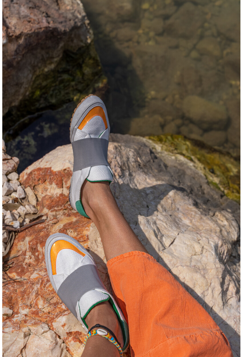 Guki35 Kadın Beyaz Günlük Rahat Vegan Joy Sneaker Gk-Capella005