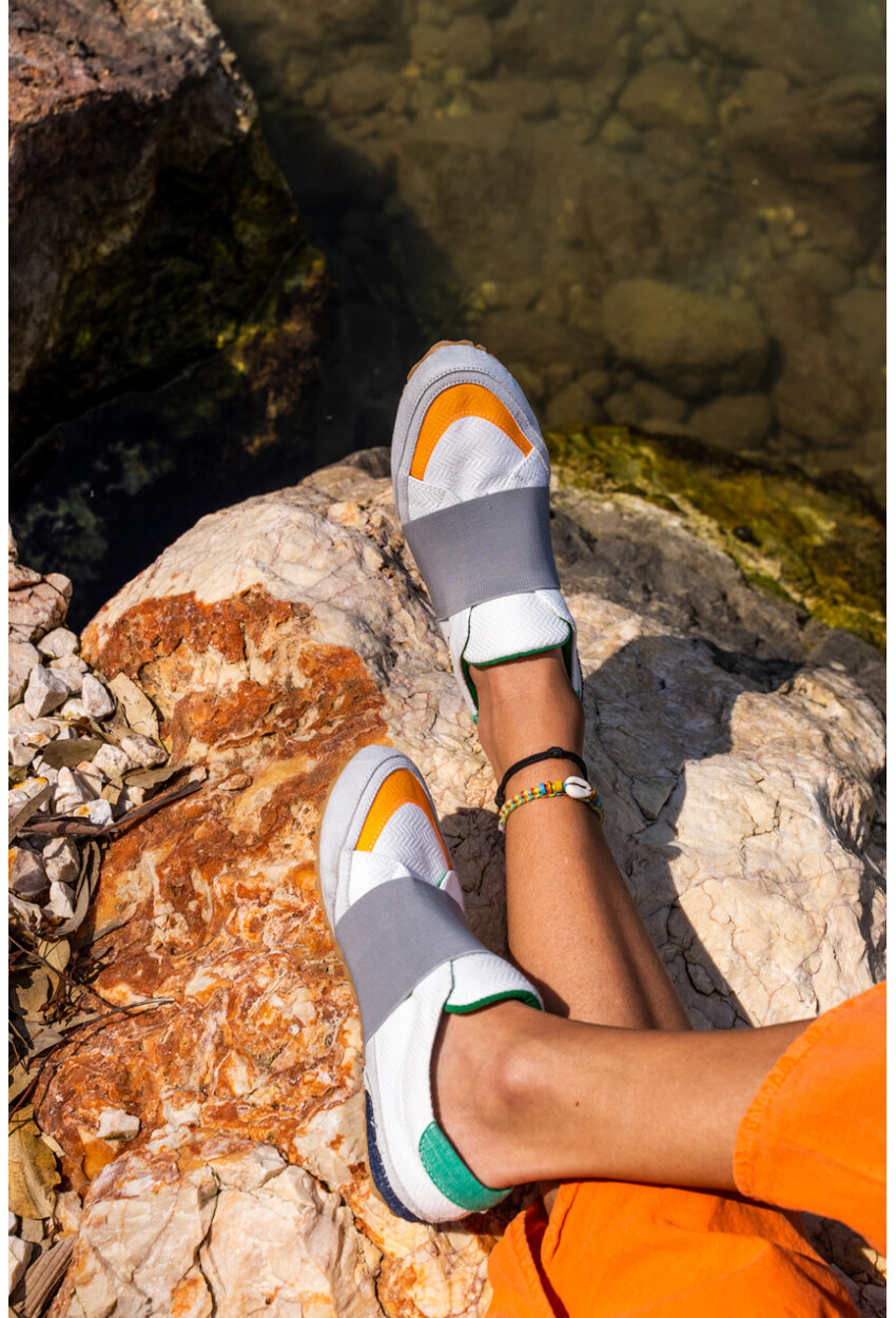 Guki35 Kadın Beyaz Günlük Rahat Vegan Joy Sneaker Gk-Capella005