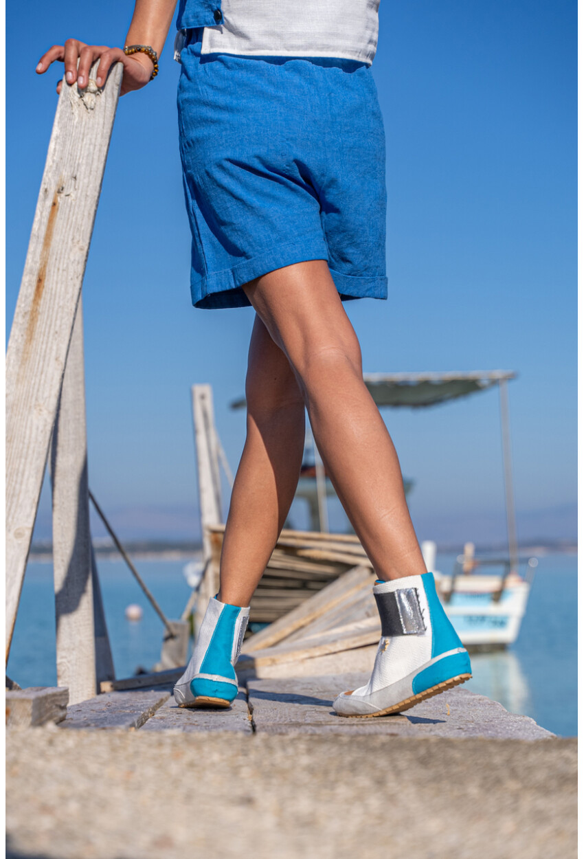 Guki35 Kadın Beyaz Günlük Rahat Vegan World High Top Sneaker Gk-Puppis019