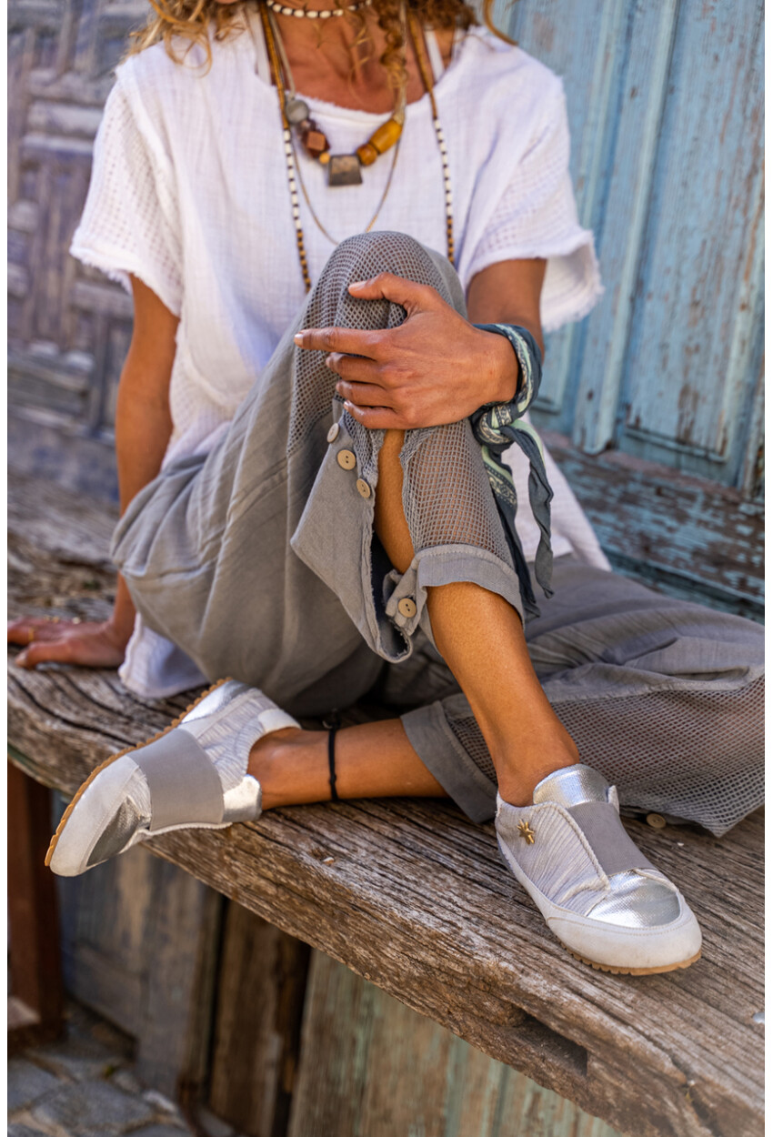 Guki35 Kadın Gri Günlük Rahat Vegan Rain Sneaker