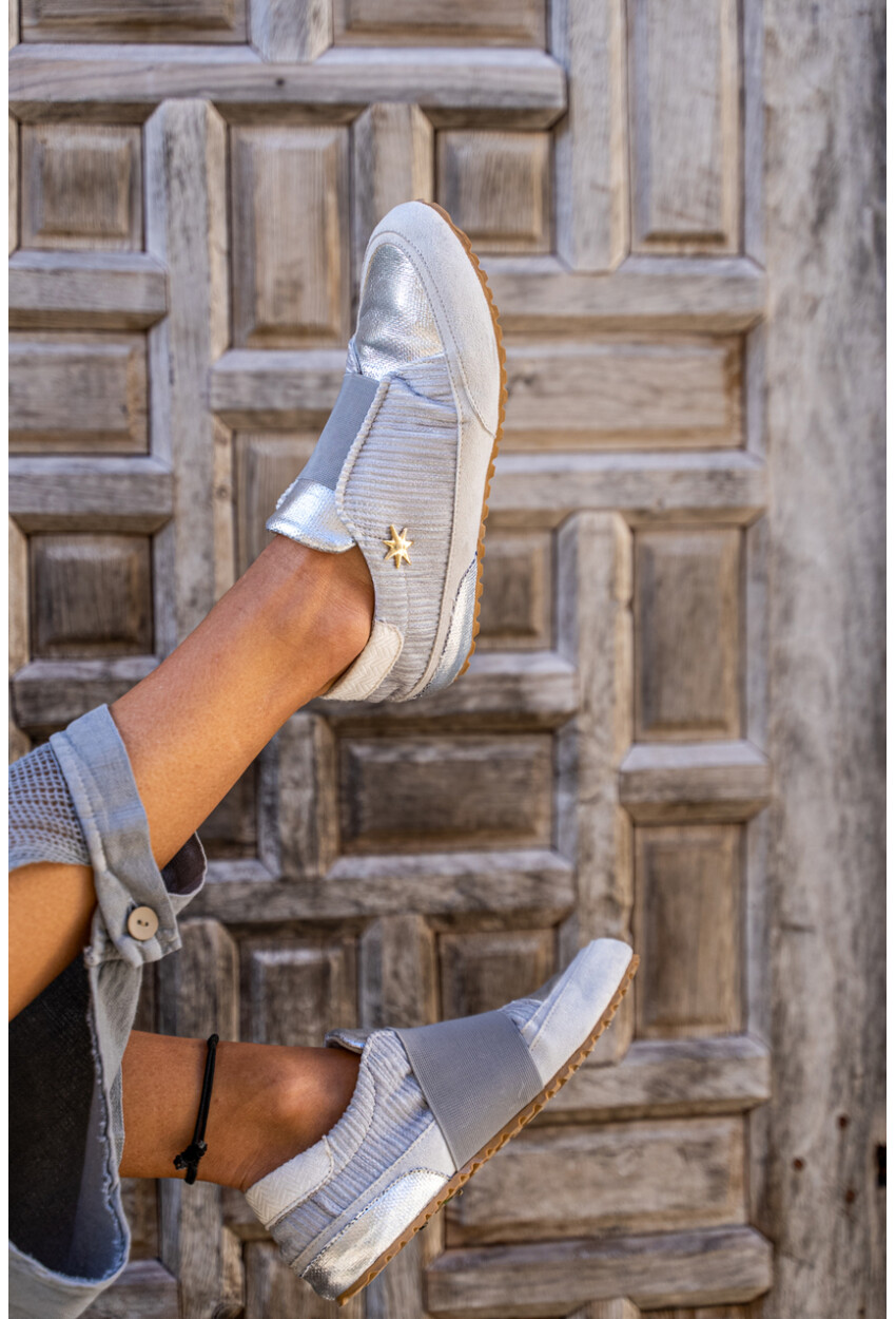 Guki35 Kadın Gri Günlük Rahat Vegan Rain Sneaker