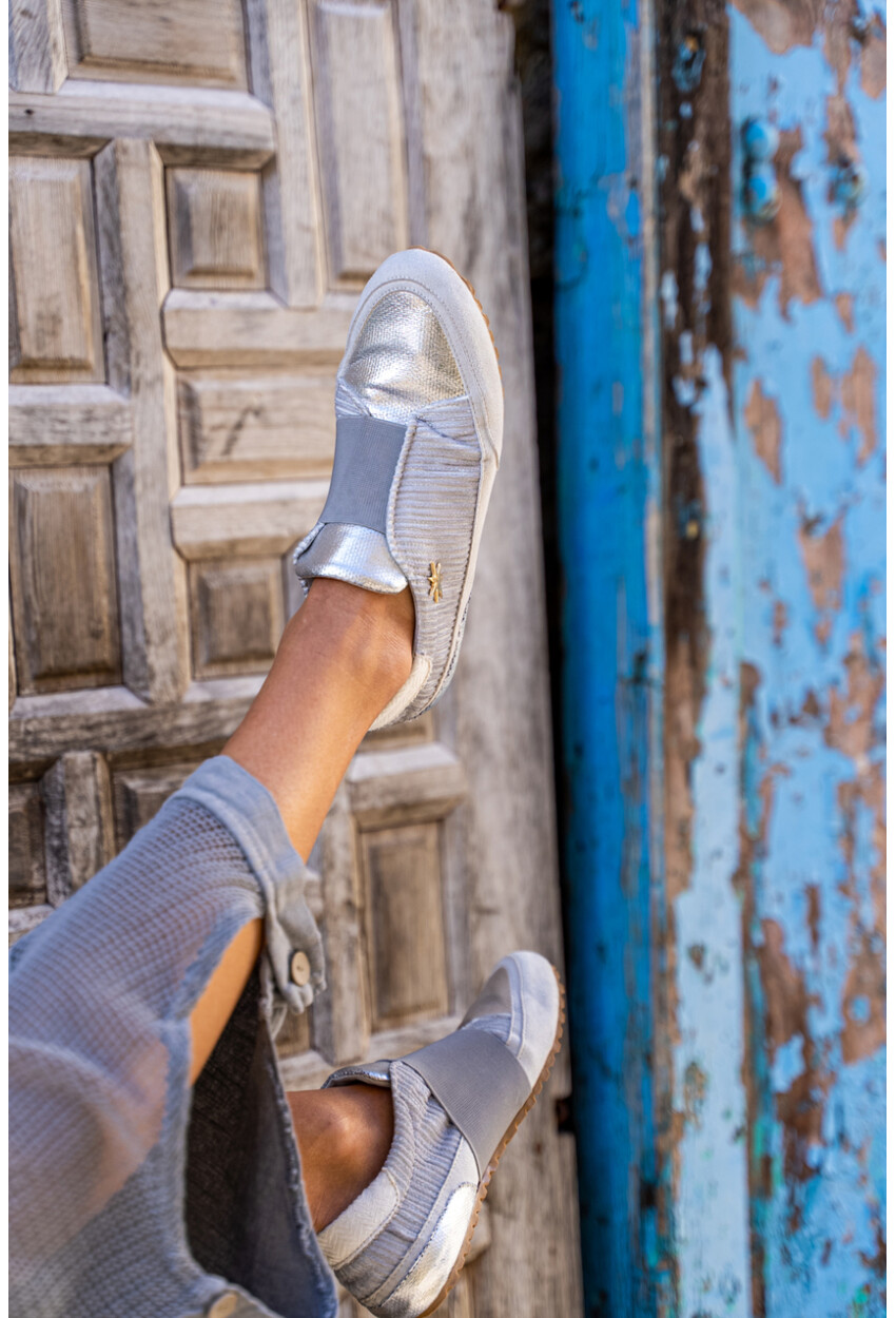 Guki35 Kadın Gri Günlük Rahat Vegan Rain Sneaker