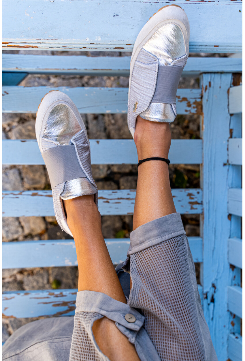 Guki35 Kadın Gri Günlük Rahat Vegan Rain Sneaker