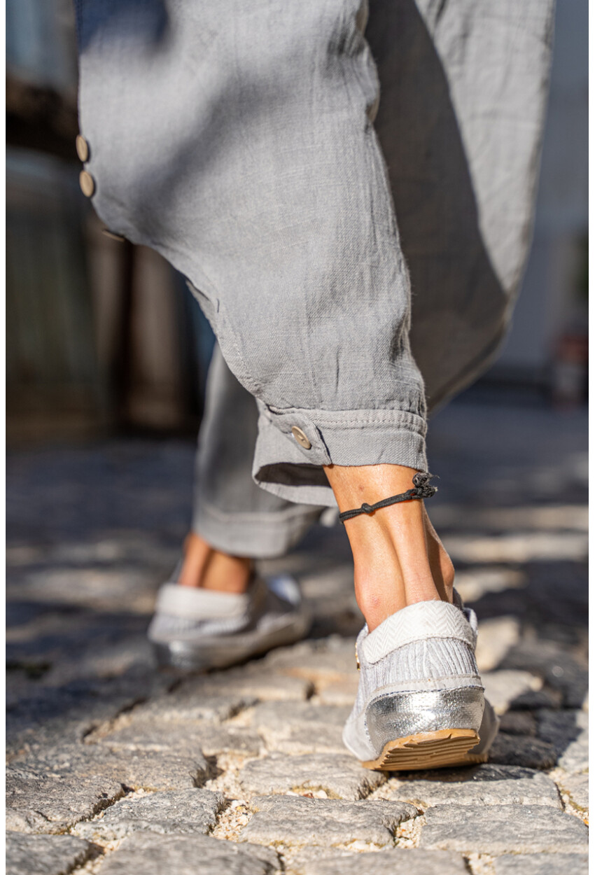 Guki35 Kadın Gri Günlük Rahat Vegan Rain Sneaker