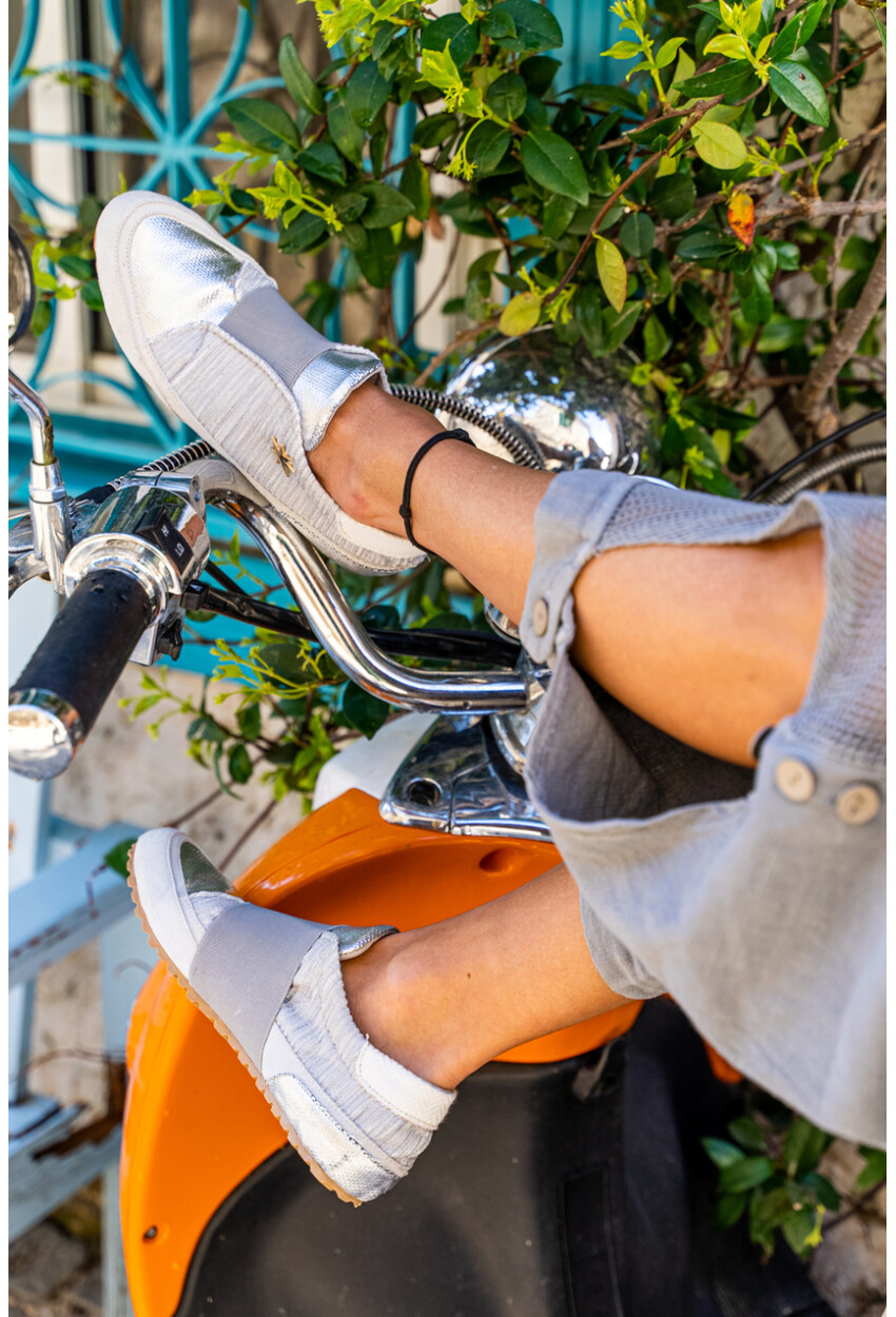 Guki35 Kadın Gri Günlük Rahat Vegan Rain Sneaker