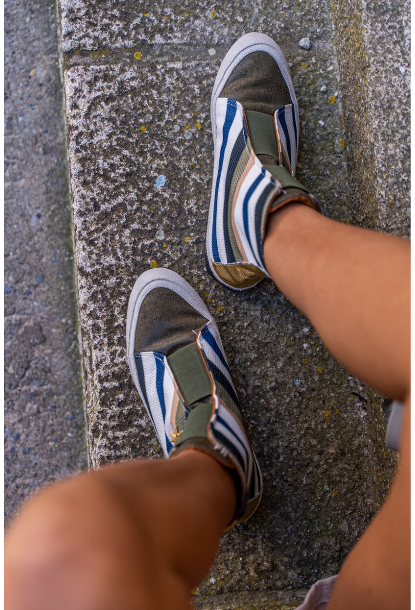 Guki35 Kadın Haki Günlük Rahat Vegan You High Top Sneaker Gk-Puppis017