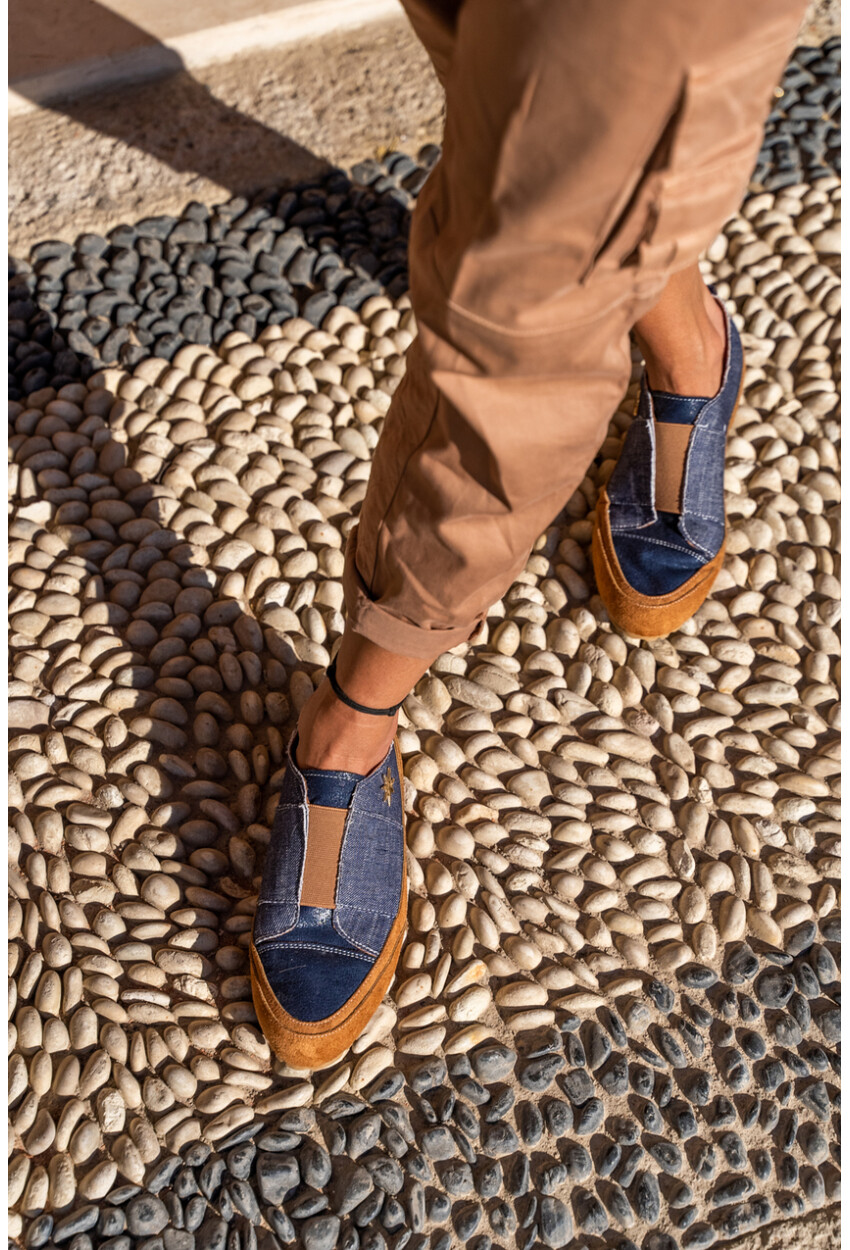 Guki35 Kadın Lacivert Günlük Rahat Vegan Timeless Sneaker Gk-Orionis012