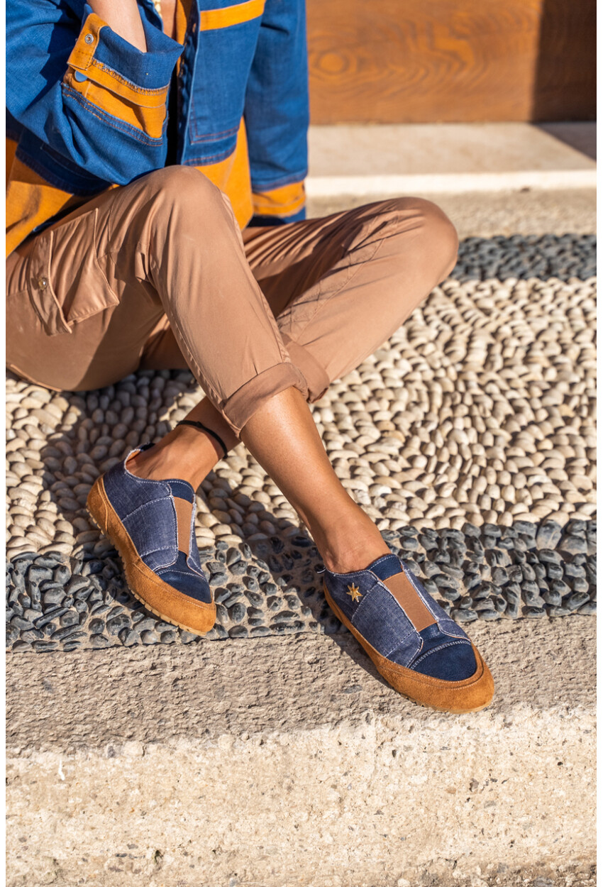 Guki35 Kadın Lacivert Günlük Rahat Vegan Timeless Sneaker Gk-Orionis012
