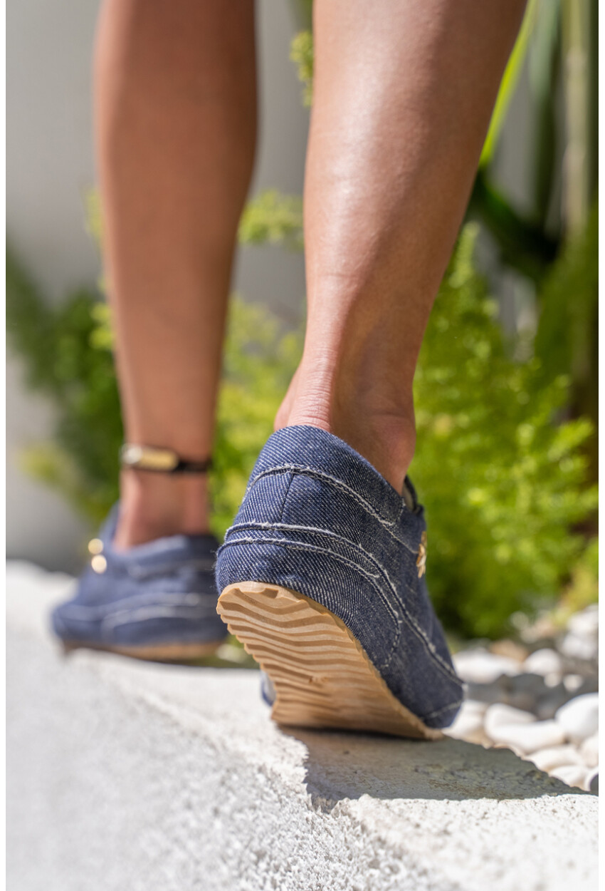 Guki35 Kadın Lacivert Günlük Rahat Vegan Whole Sneaker Gk-Spica030