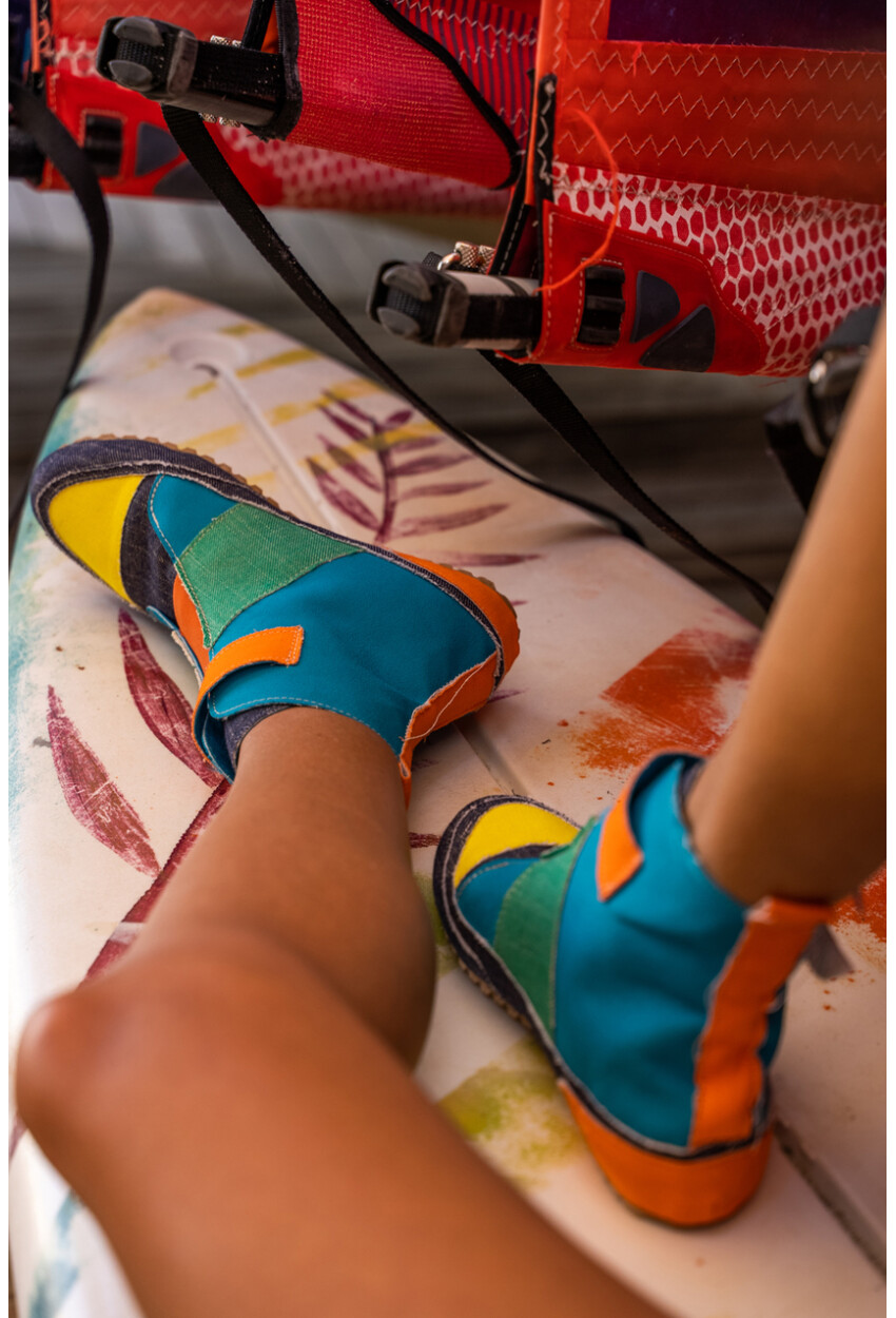 Guki35 Kadın Multi Günlük Rahat Vegan Love High Top Sneaker Gk-Leporis009