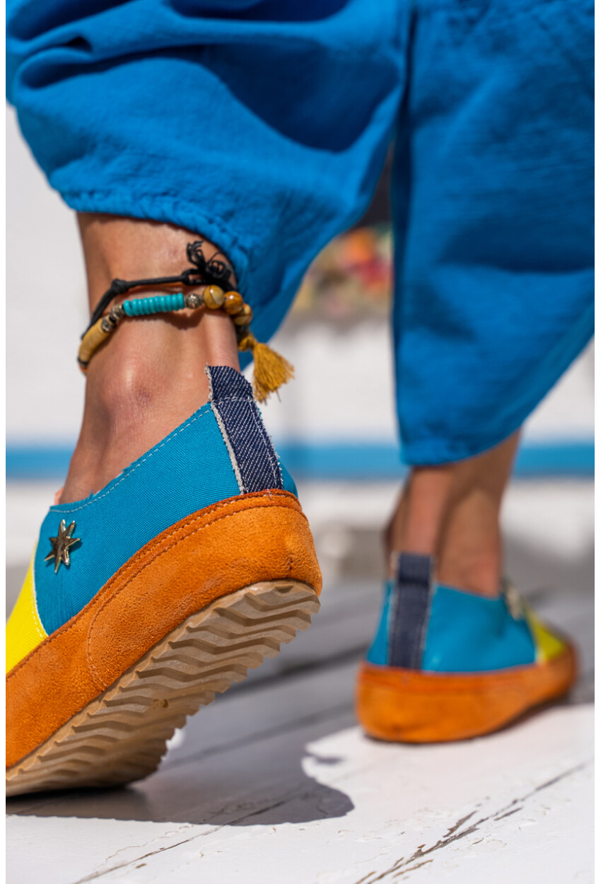 Guki35 Kadın Multi Günlük Rahat Vegan Rainbow Sneaker