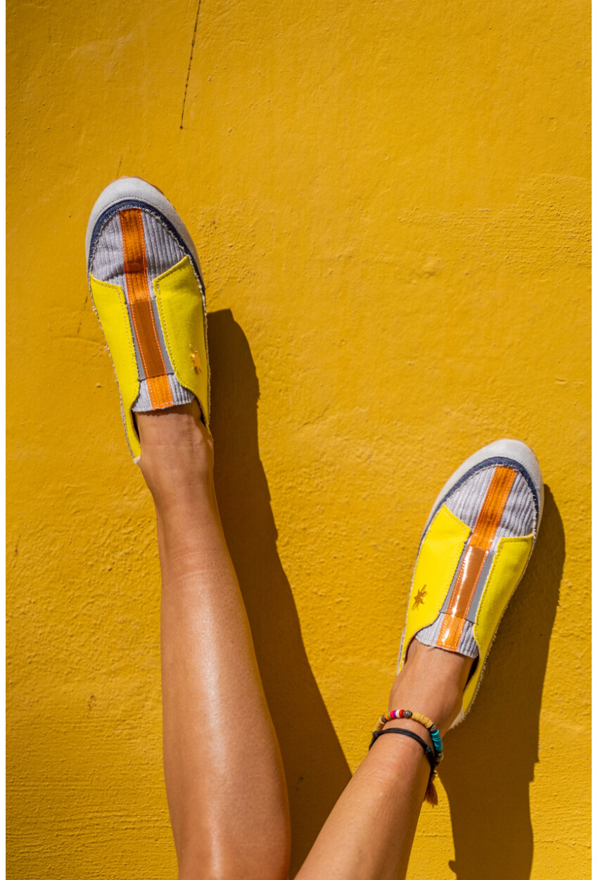 Guki35 Kadın Sarı Günlük Rahat Vegan Dance Sneaker Gk-Rigel020