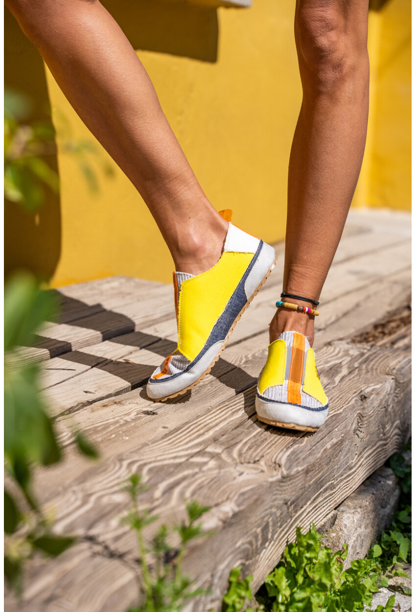 Guki35 Kadın Sarı Günlük Rahat Vegan Dance Sneaker Gk-Rigel020