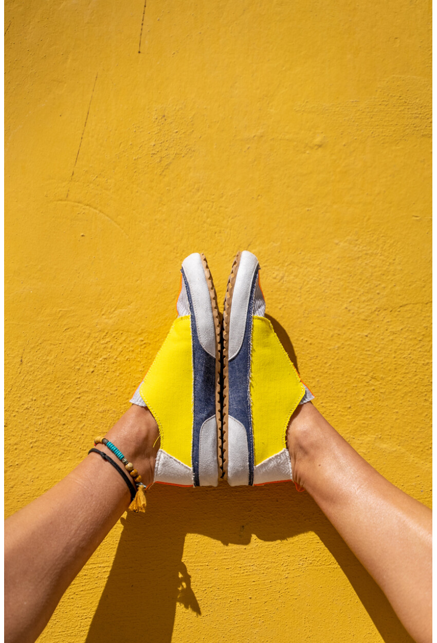 Guki35 Kadın Sarı Günlük Rahat Vegan Dance Sneaker Gk-Rigel020