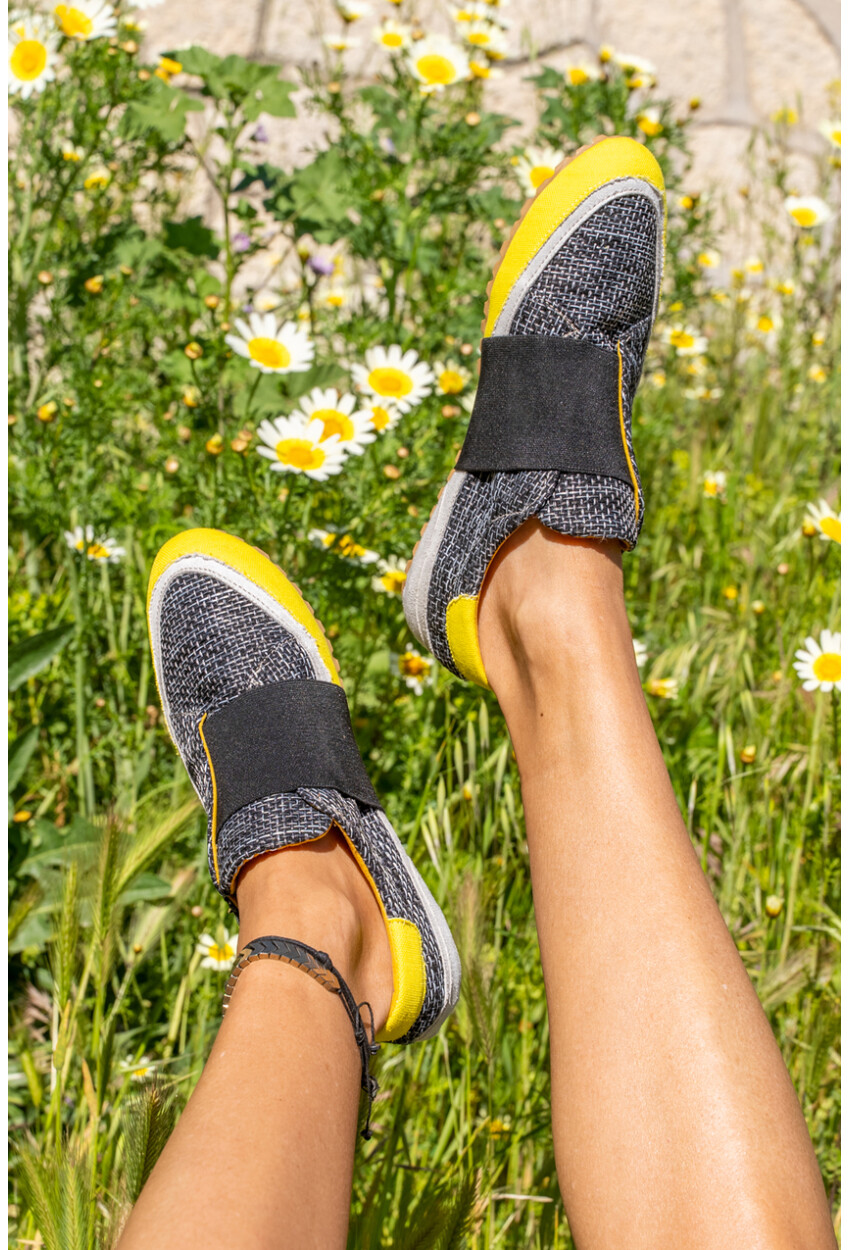 Guki35 Kadın Siyah Günlük Rahat Vegan No One Sneaker Gk-Spica027