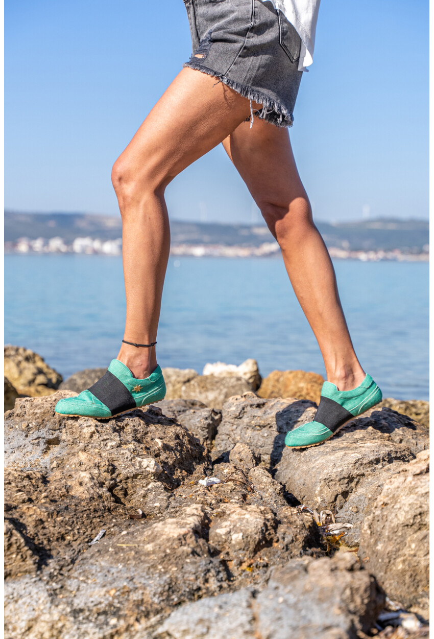 Guki35 Kadın Yeşil Günlük Rahat Vegan Life Sneaker Gk-Capella003