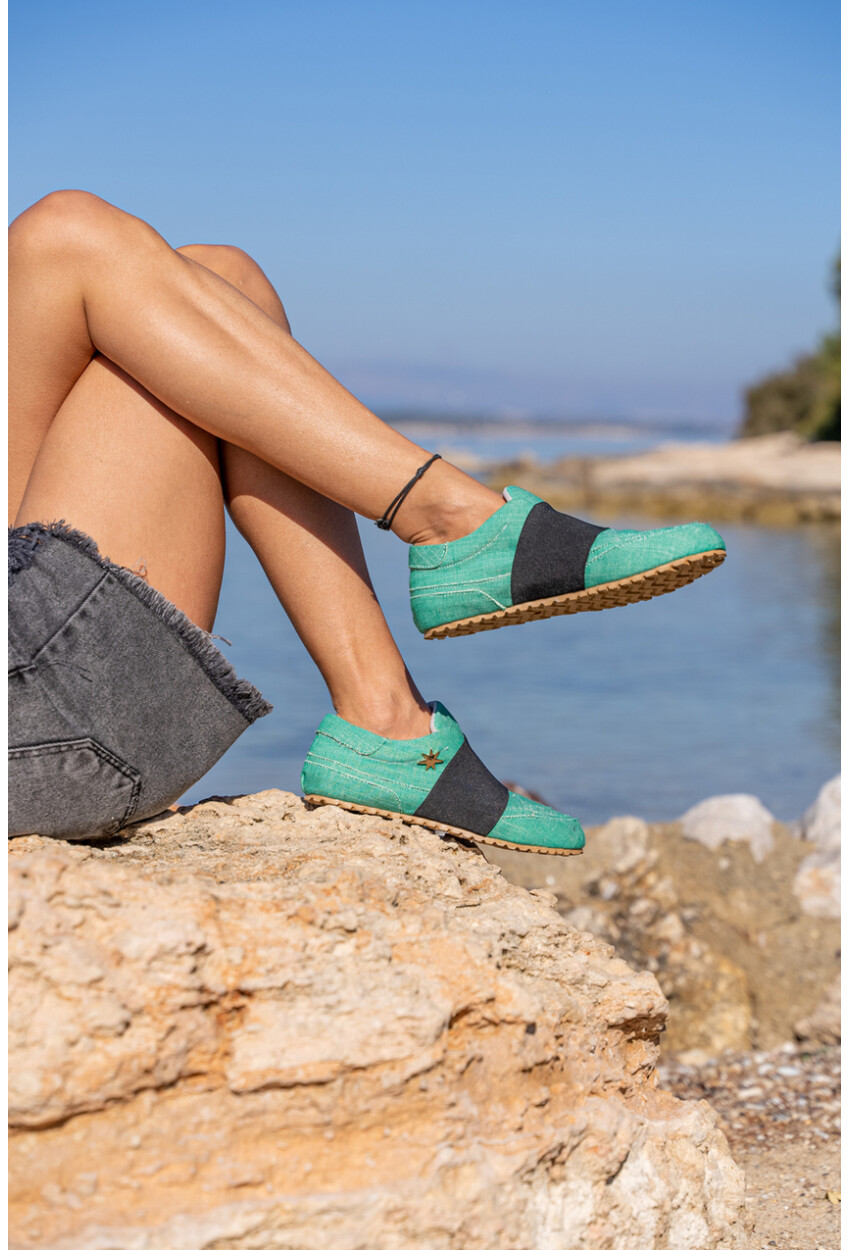 Guki35 Kadın Yeşil Günlük Rahat Vegan Life Sneaker Gk-Capella003