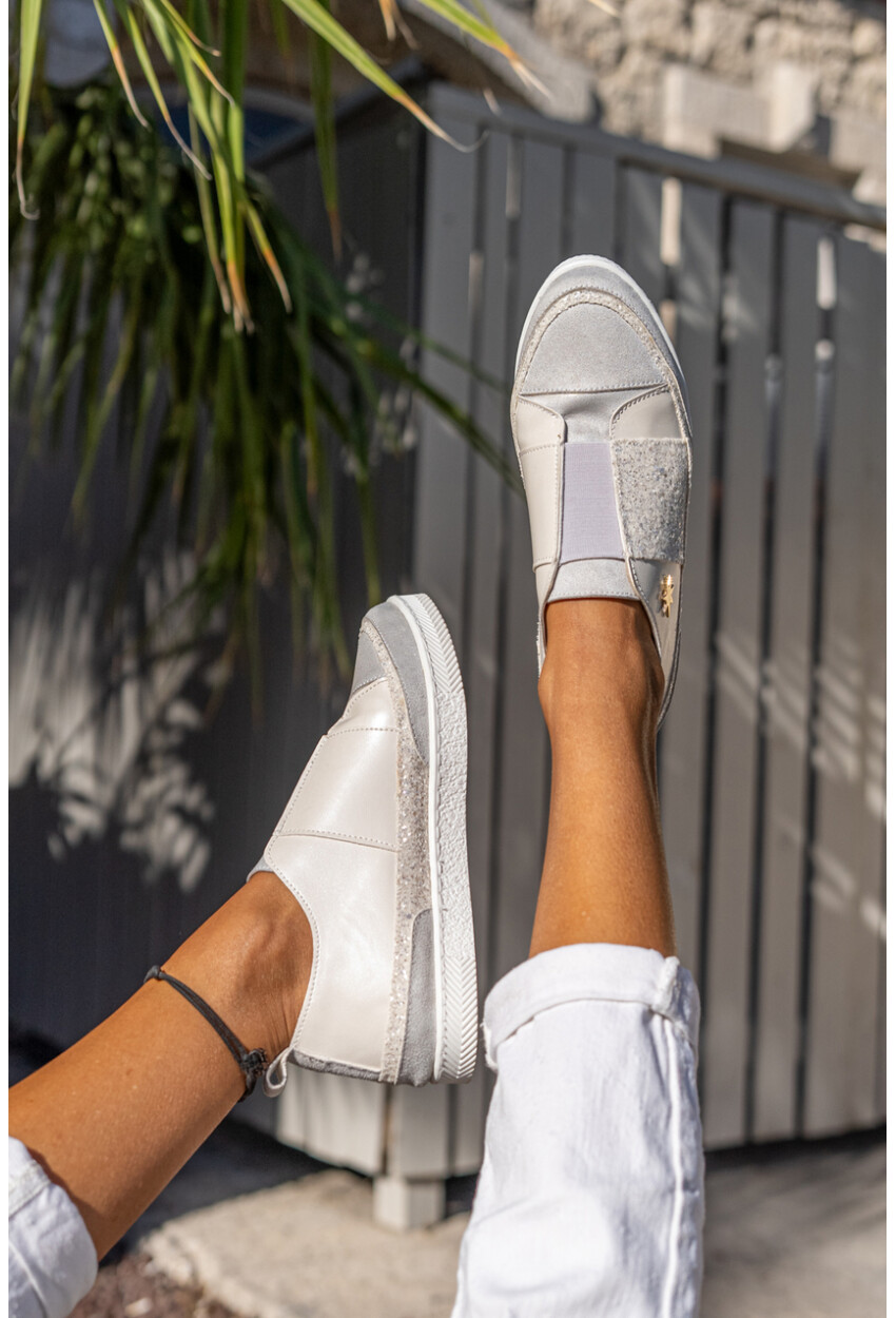 Guki35 Kadın Ekru Günlük Rahat Vegan Faith Sneaker Gk-Orionis036