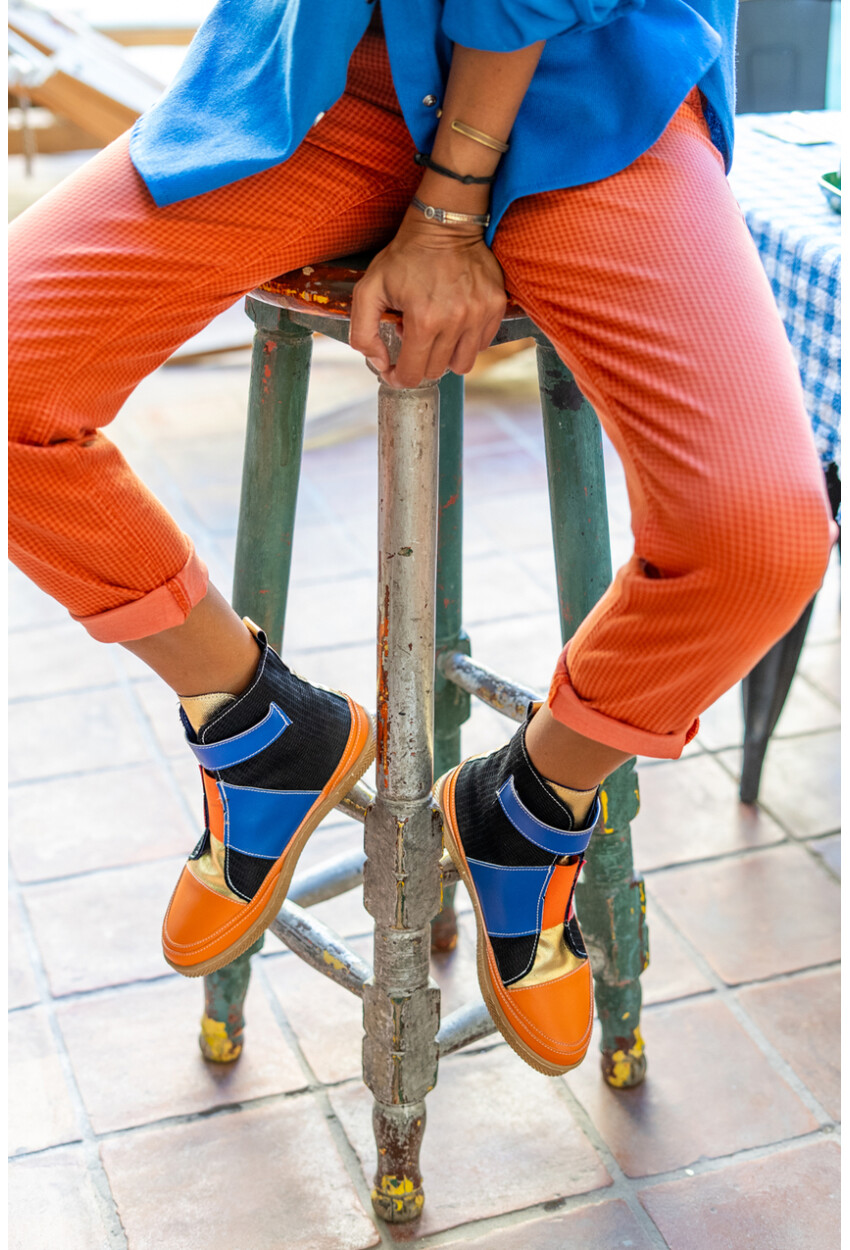 Guki35 Kadın Multi Günlük Rahat Vegan Action High Top Sneaker Gk-Leporis034