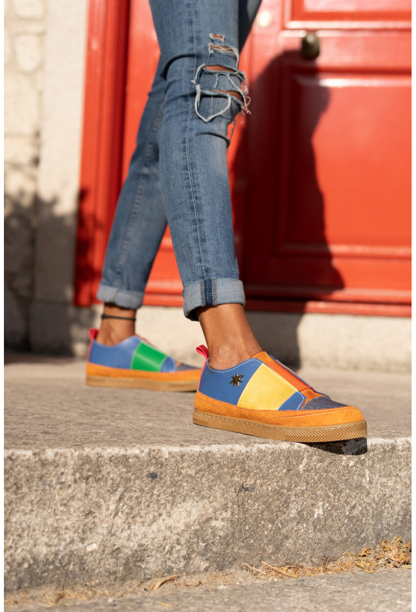 Guki35 Kadın Multi Günlük Rahat Vegan Smile Sneaker Gk-Orionis037