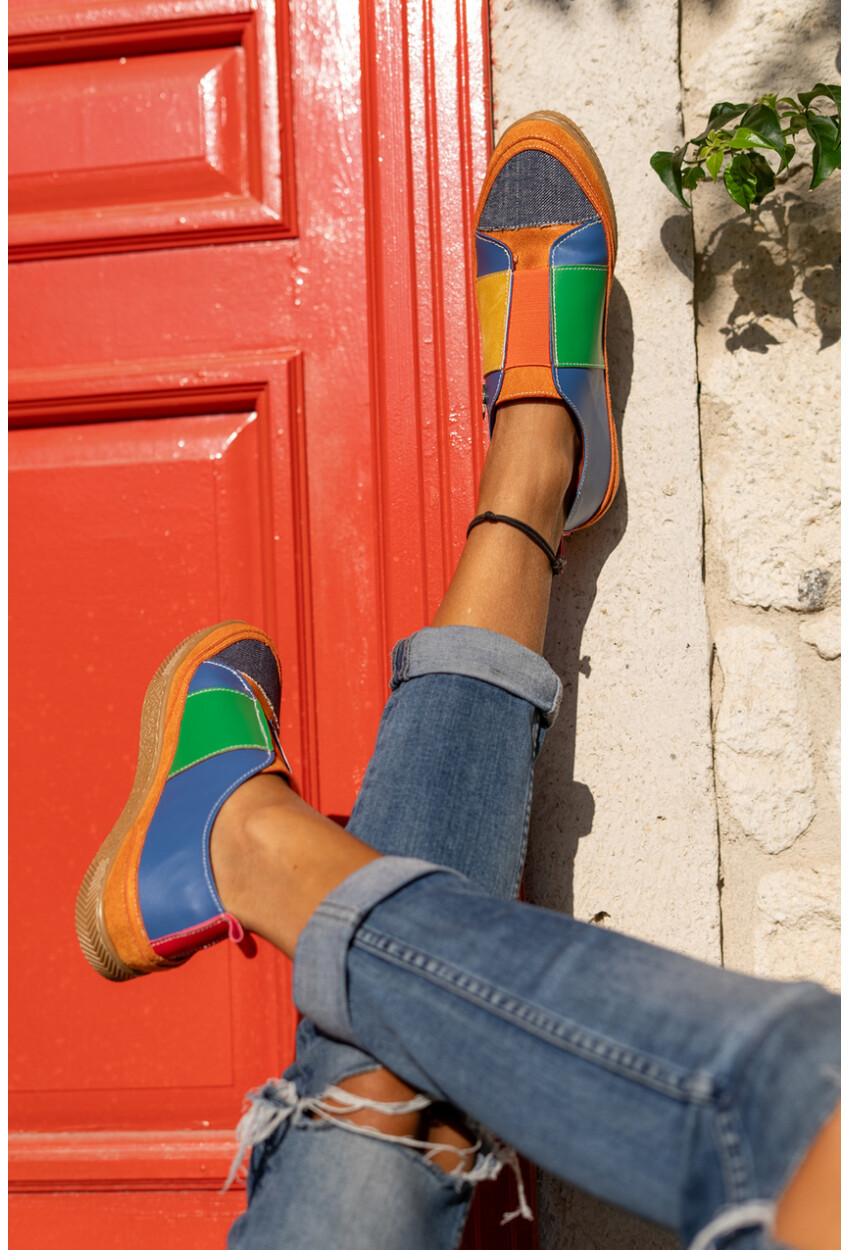 Guki35 Kadın Multi Günlük Rahat Vegan Smile Sneaker Gk-Orionis037