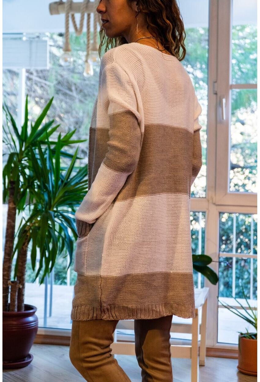 Womens Stone Crepe Cardigan GK-CCK14002