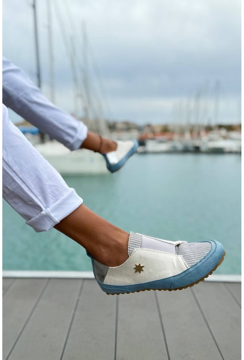 Guki35 Kadın Beyaz Günlük Rahat Vegan Fly Sneaker