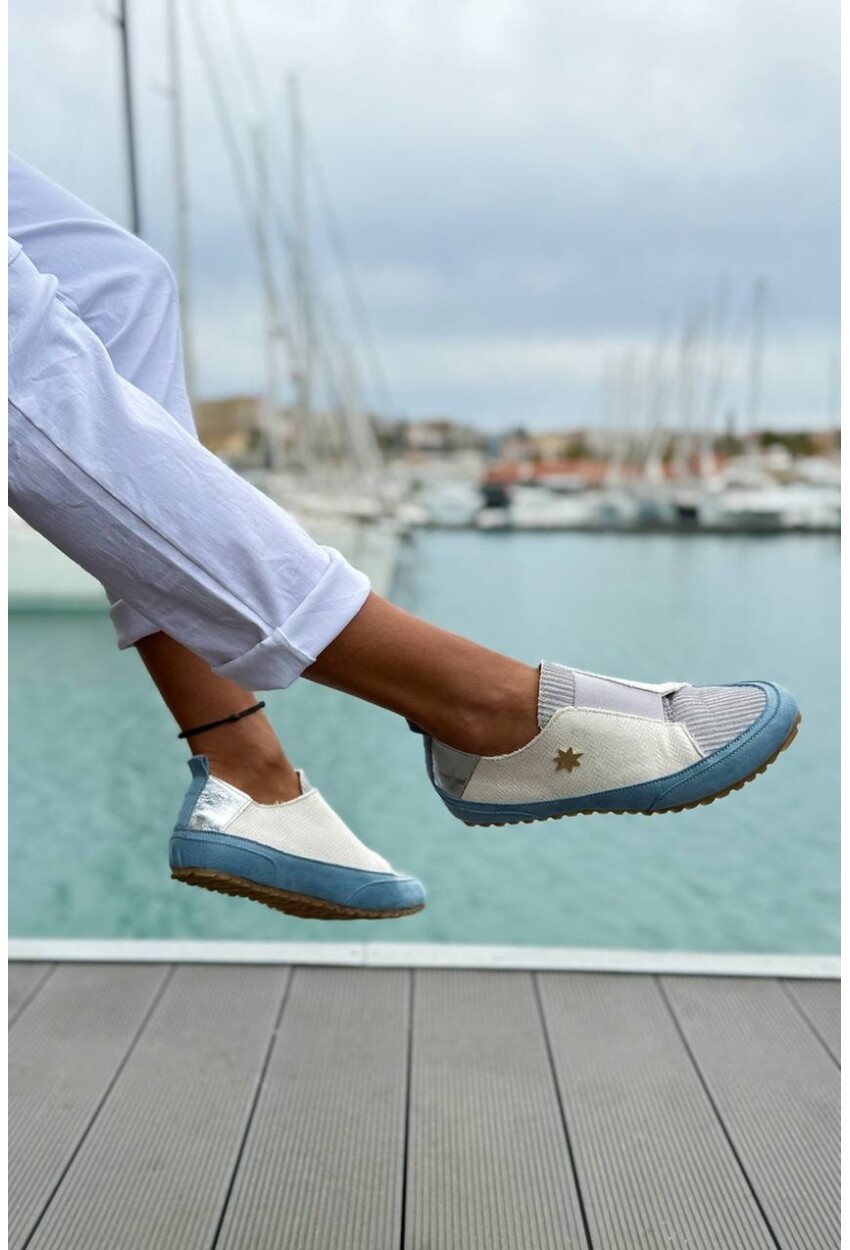 Guki35 Kadın Beyaz Günlük Rahat Vegan Fly Sneaker
