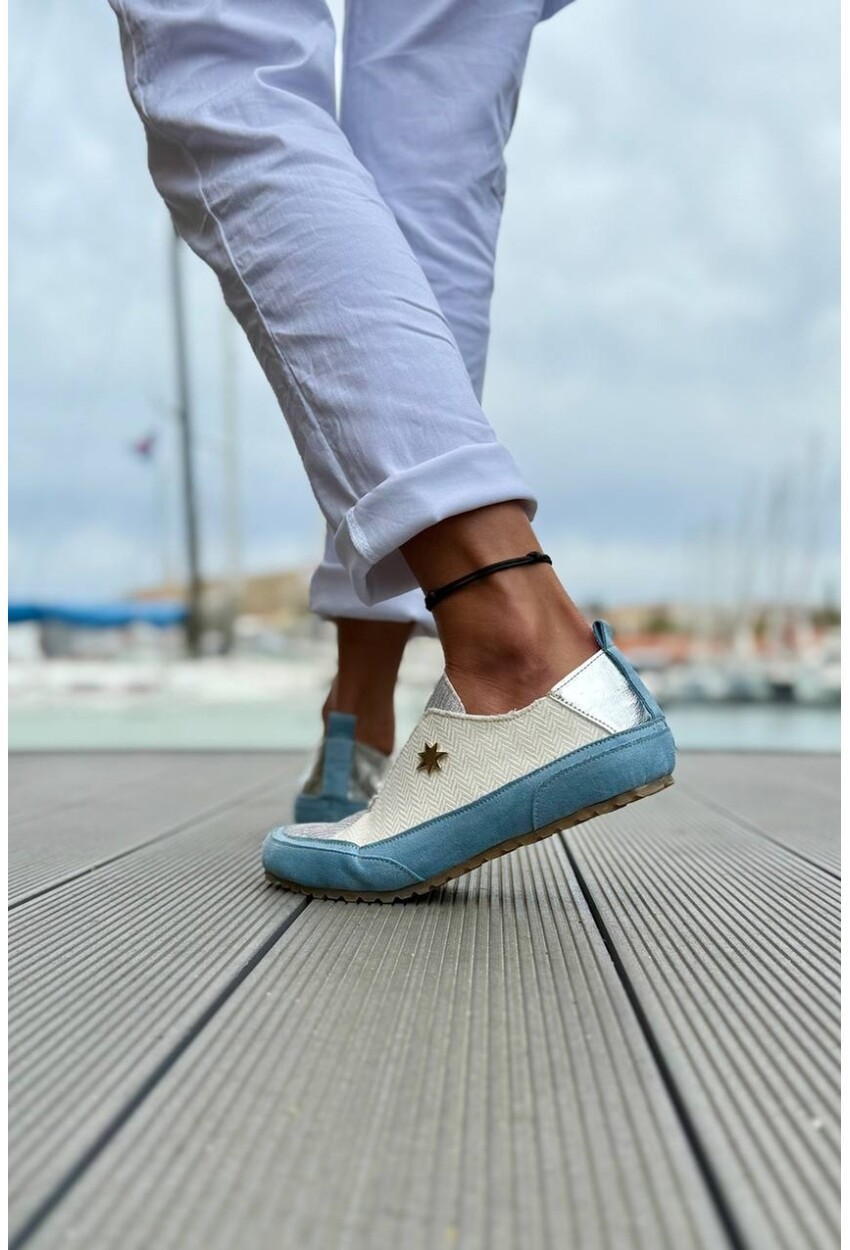 Guki35 Kadın Beyaz Günlük Rahat Vegan Fly Sneaker