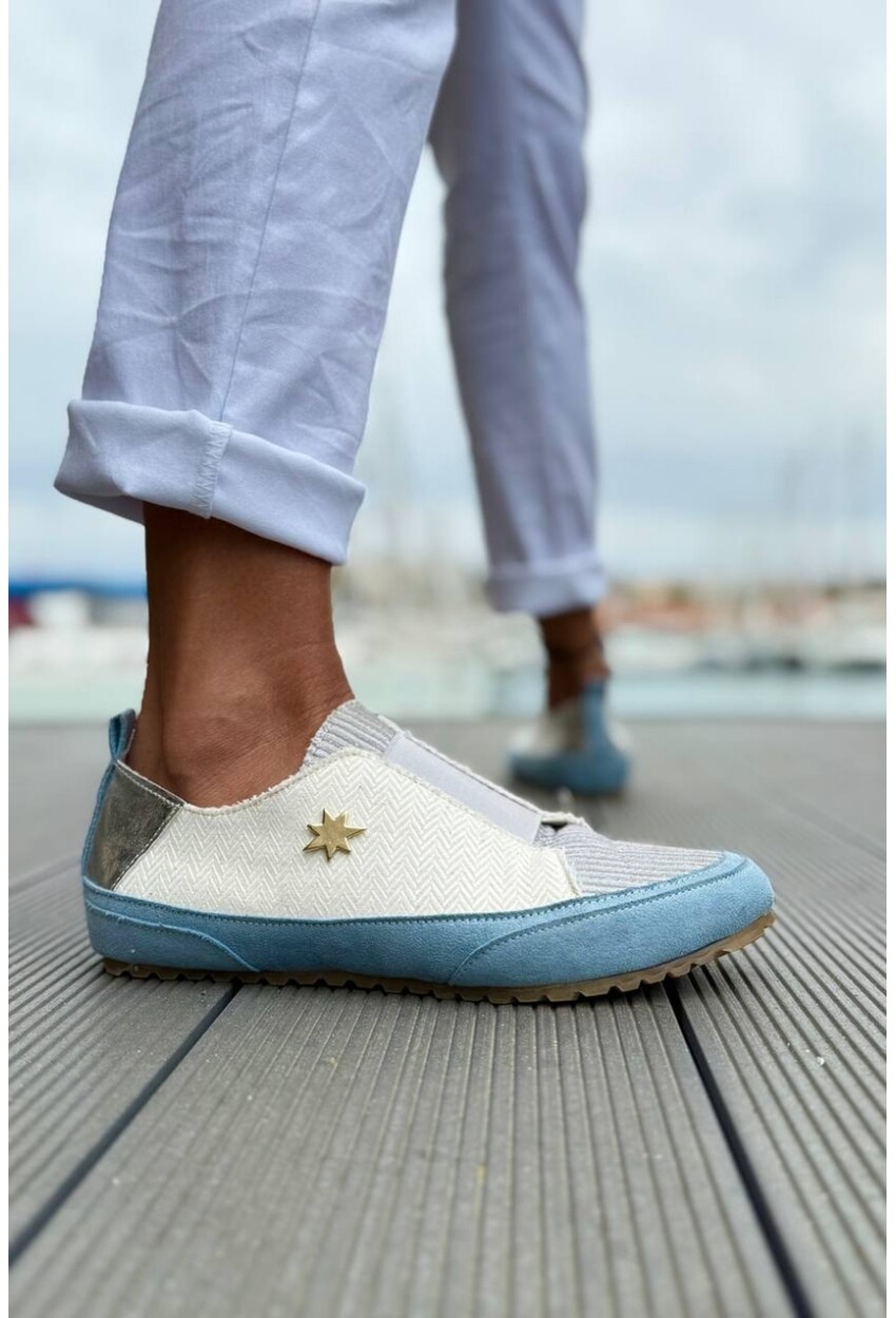 Guki35 Kadın Beyaz Günlük Rahat Vegan Fly Sneaker