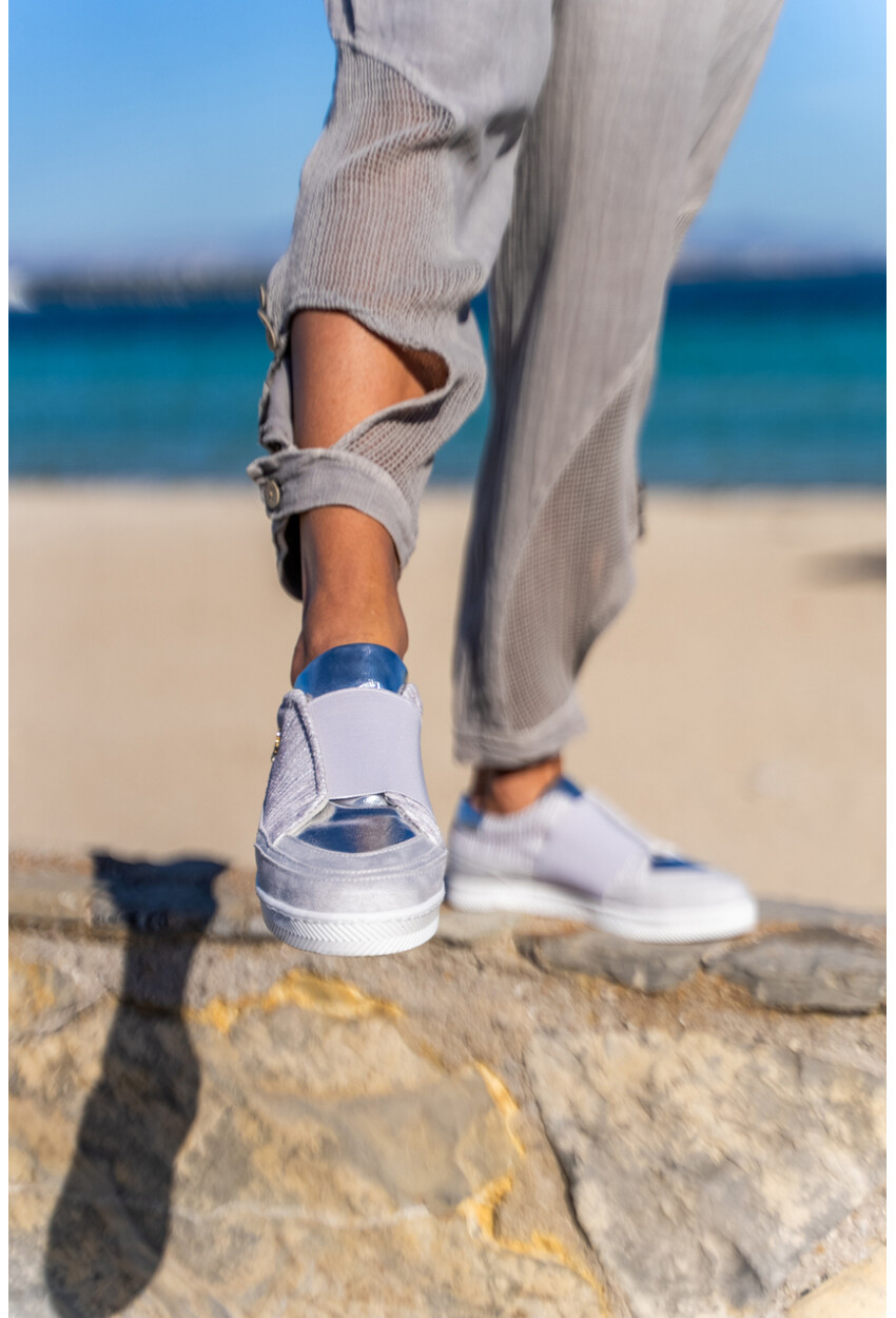 GUKI35 Kadın Gri Günlük Rahat Vegan Amazing Sneaker SPICA-073