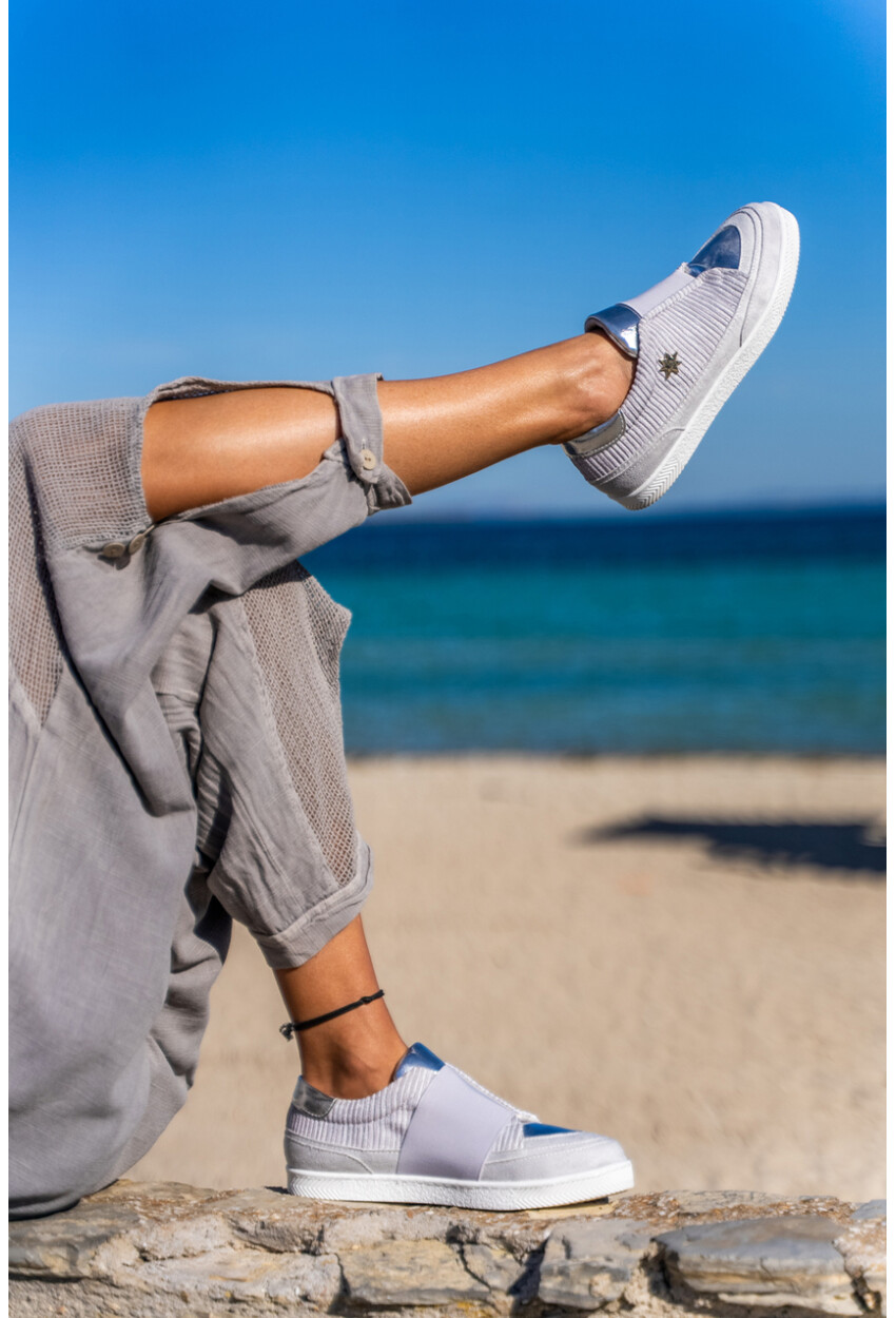 GUKI35 Kadın Gri Günlük Rahat Vegan Amazing Sneaker SPICA-073