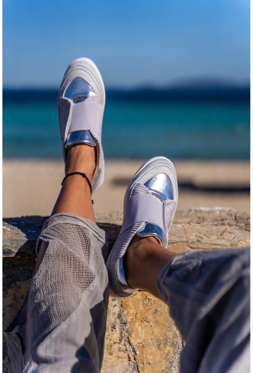 GUKI35 Kadın Gri Günlük Rahat Vegan Amazing Sneaker SPICA-073