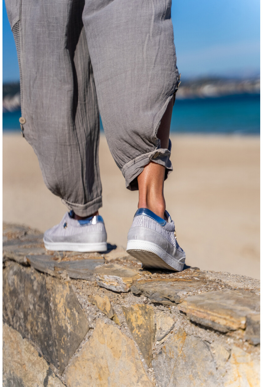 GUKI35 Kadın Gri Günlük Rahat Vegan Amazing Sneaker SPICA-073