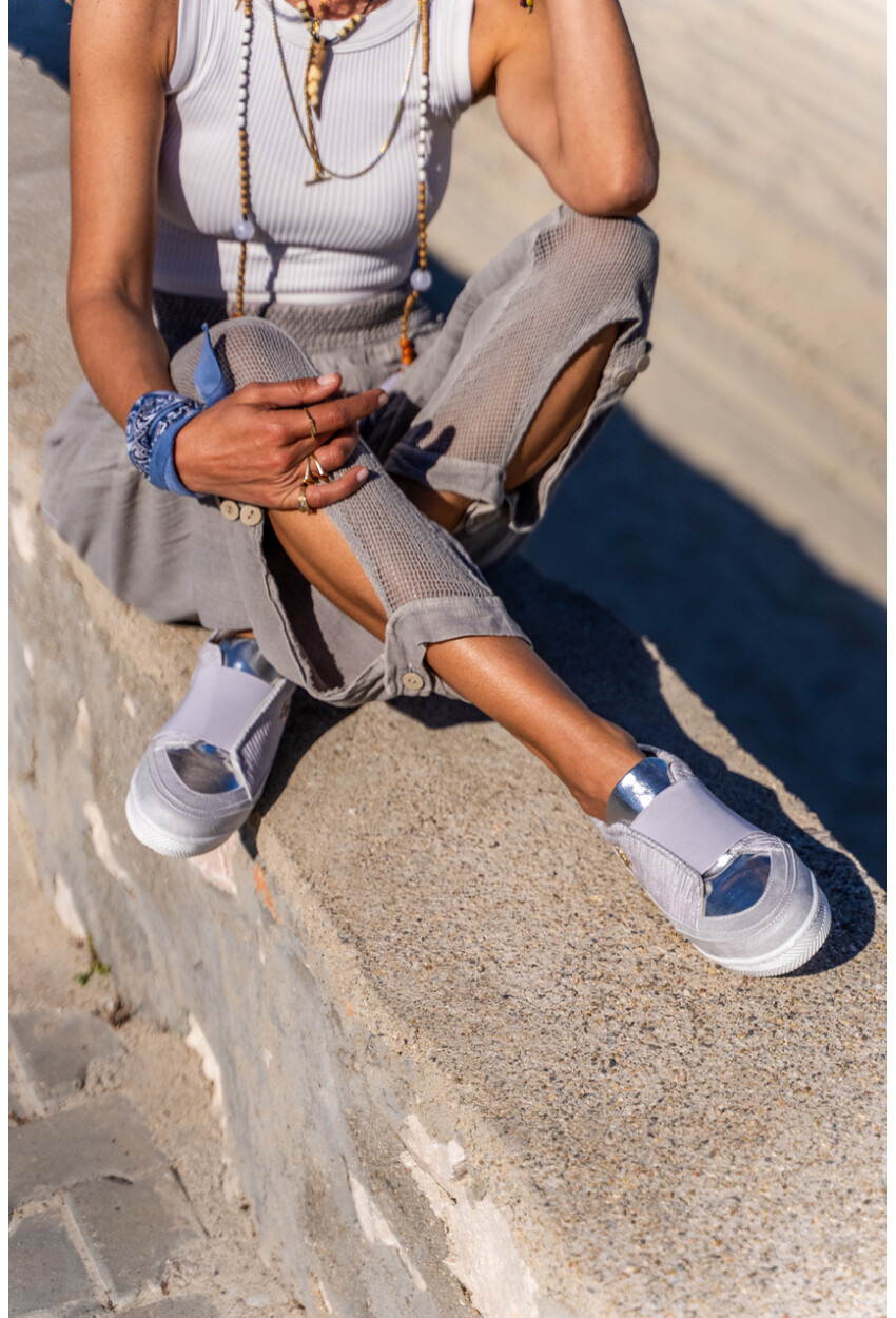 GUKI35 Kadın Gri Günlük Rahat Vegan Amazing Sneaker SPICA-073