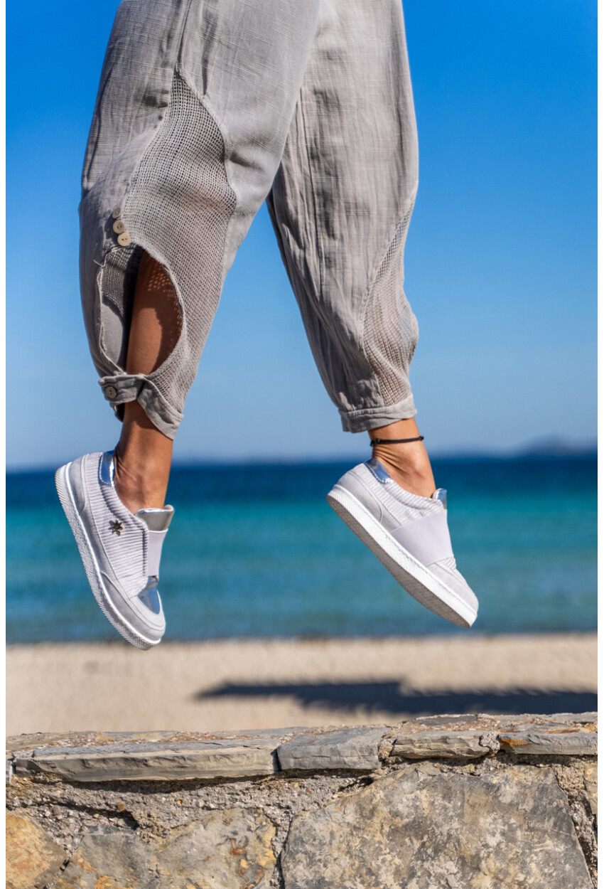 GUKI35 Kadın Gri Günlük Rahat Vegan Amazing Sneaker SPICA-073
