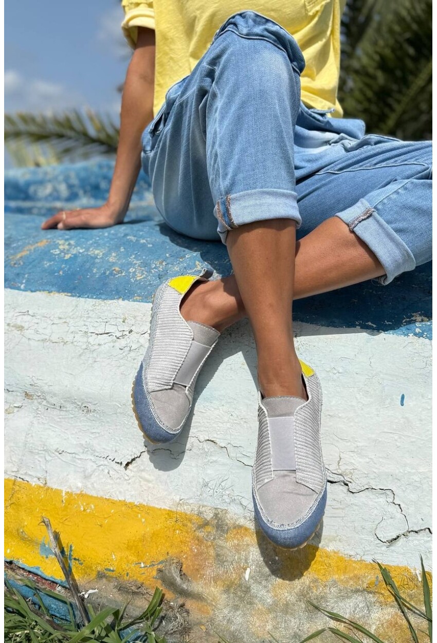 Guki35 Kadın Gri Günlük Rahat Vegan Live Sneaker