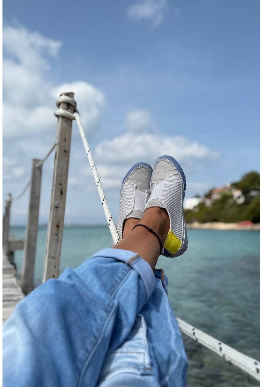 Guki35 Kadın Gri Günlük Rahat Vegan Live Sneaker