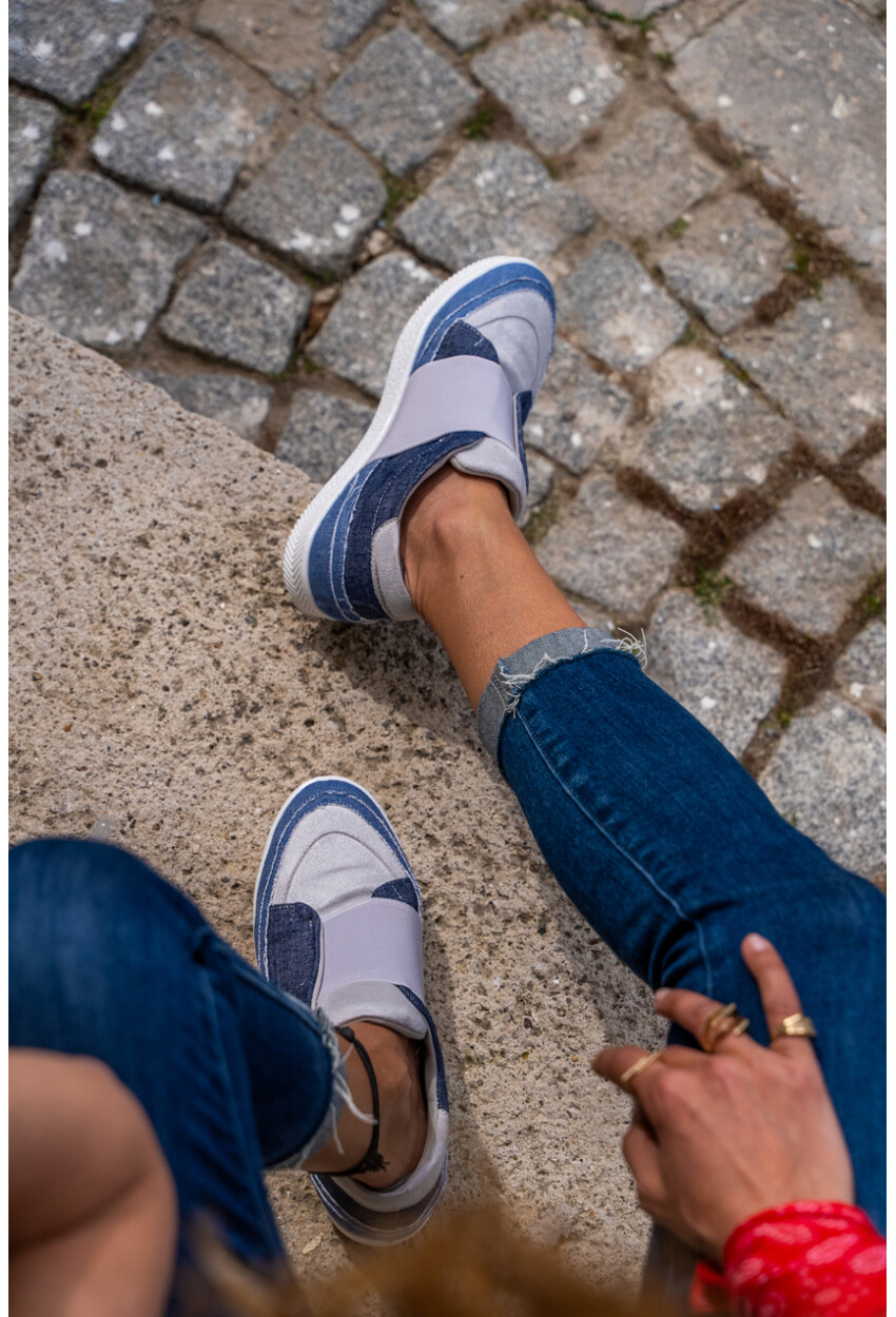 GUKI35 Kadın Lacivert Günlük Rahat Vegan Comfort Sneaker SPICA-070