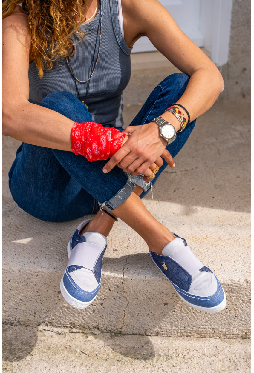 GUKI35 Kadın Lacivert Günlük Rahat Vegan Comfort Sneaker SPICA-070