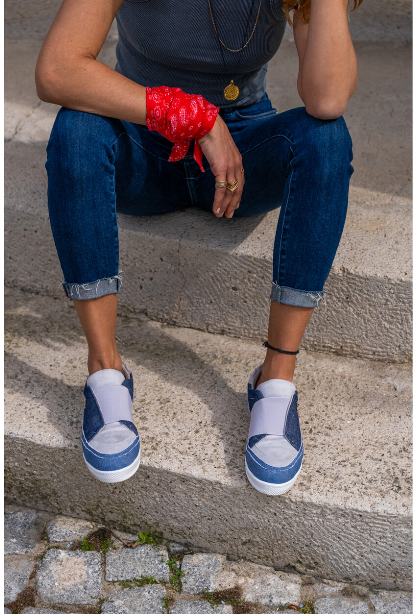 GUKI35 Kadın Lacivert Günlük Rahat Vegan Comfort Sneaker SPICA-070