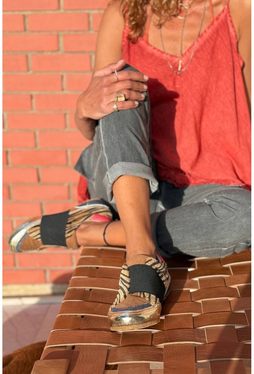 Guki35 Kadın Taba Günlük Rahat Vegan Unique Sneaker